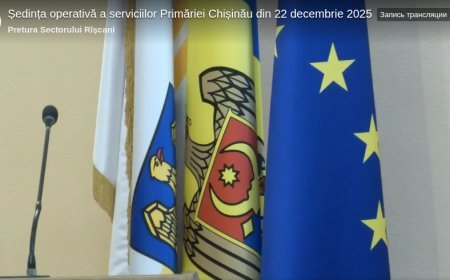 Ședința operativă a serviciilor Primăriei Chișinău din 22 decembrie 2025