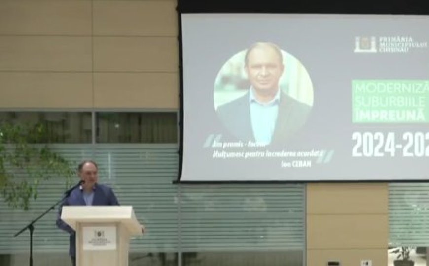 Primarul general al municipiului Chișinău, Ion Ceban, prezentă raportul de activitate pentru ultimii doi ani privind dezvoltarea suburbiilor capitalei