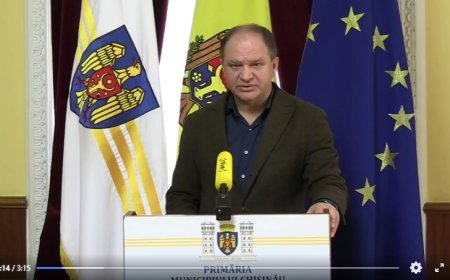 Briefing de presă susținut de Primarul General, Ion Ceban după ședința Comisiei Situații Excepționale a Municipiului Chi...
