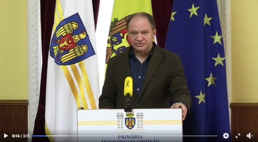 Briefing de presă susținut de Primarul General, Ion Ceban după ședința Comisiei Situații Excepționale a Municipiului Chi...
