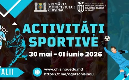 Primăria Chișinău invită locuitorii capitalei la un nou weekend dedicat sportului, performanței și promovării unui mod...