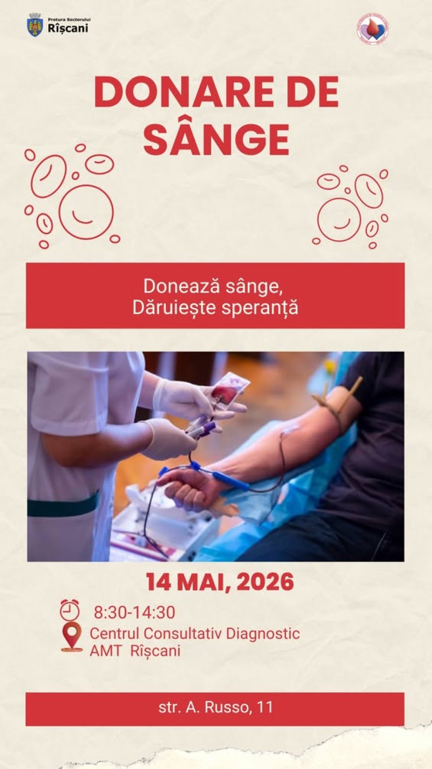 Donează sânge, dăruiește speranță!