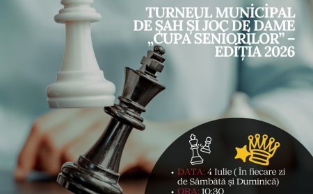 ♟️Turneul Municipal de Șah și Joc de Dame „Cupa Seniorilor” – Ediția 2026! etapa de sector.