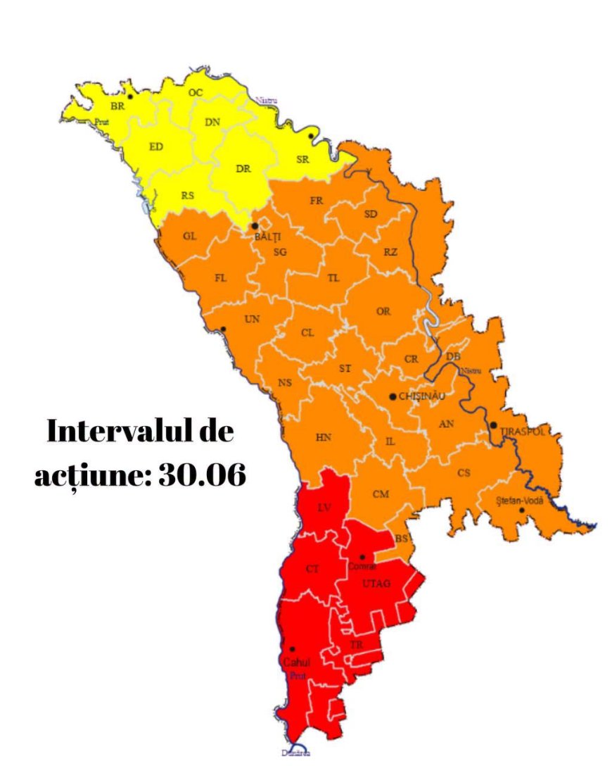 COD COD PORTOCALIU ȘI COD GALBEN DE CĂLDURĂ! (CANICULĂ)