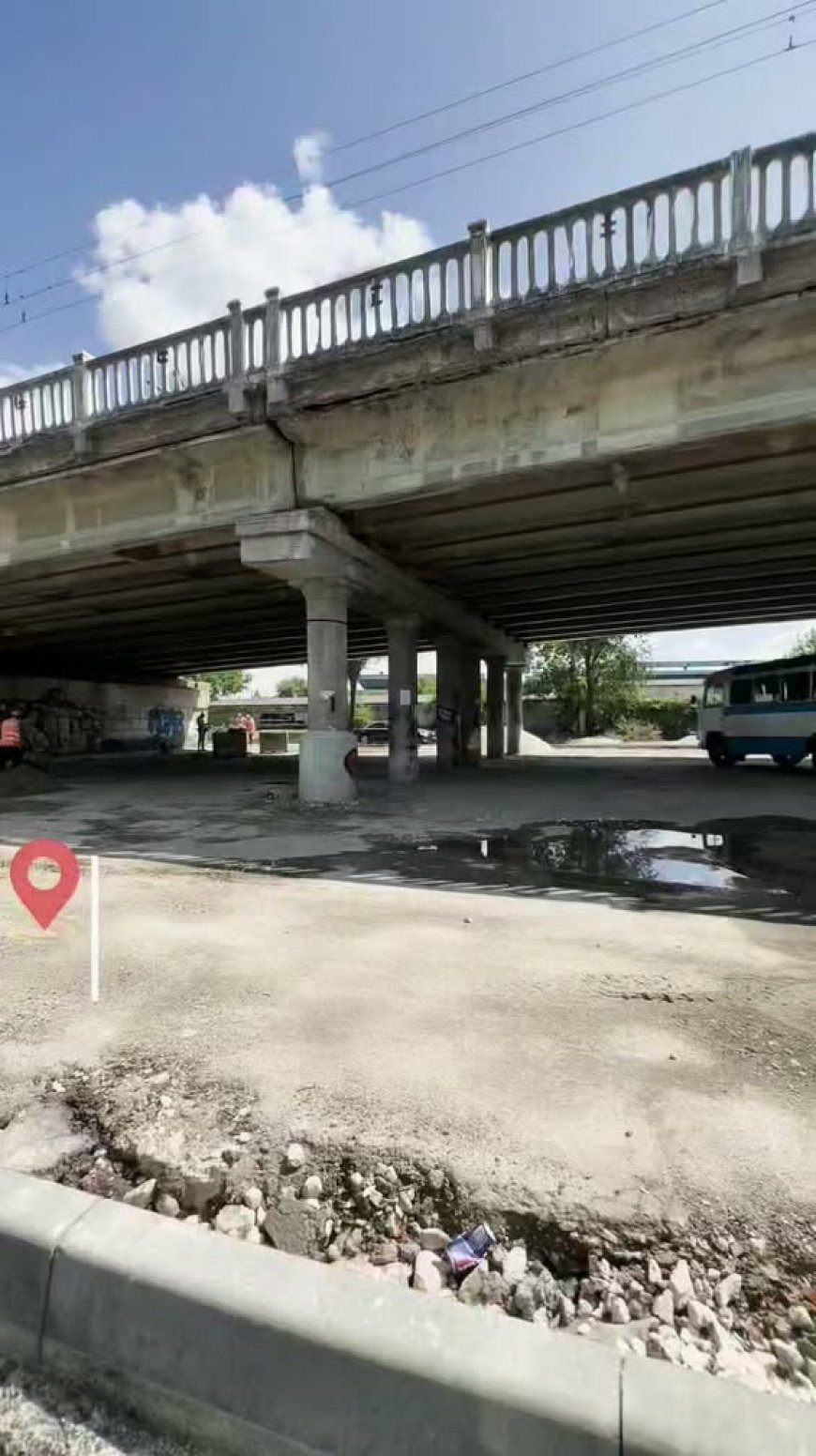 Primăria Chișinău continuă lucrările de amenajare a noii căi de acces de sub podul rutier din str. Ismail, proiect ca...