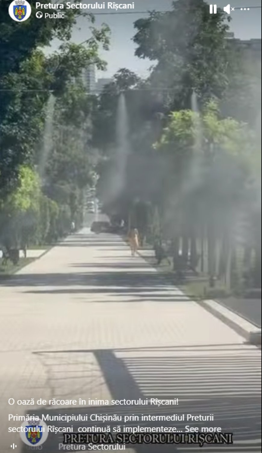 O oază de răcoare în inima sectorului Rîșcani!  Primăria Municipiului Chișinău prin intermediul Preturii sectorului Rîșc...