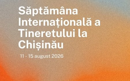 Cu prilejul Zilei Internaționale a Tineretului, Primăria Chișinău invită tinerii cu vârsta cuprinsă între 14 și 35 de...