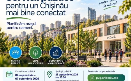 Servicii publice mai aproape de oameni – cum planificăm Chișinăul până în 2040? Dezvoltarea orașului nu înseamnă doar...