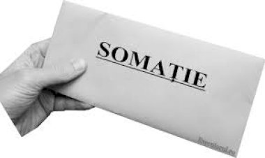 ATENȚIE!!! SOMAȚIE